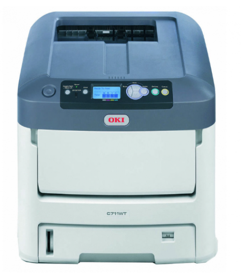OKI 711WT Laser Printer with Cadlink Digital Factory RIP Software